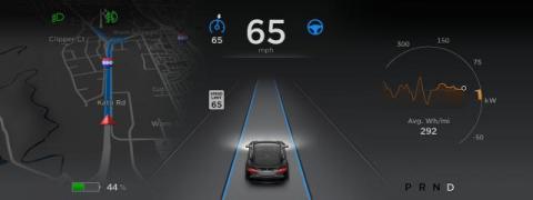 Tesla un peu plus près de la voiture autonome